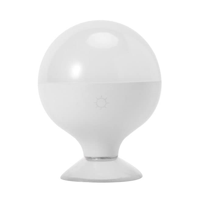 Sellerfoster New Rechargeable Creative Suction Cup Touch Sensor & Three Colour Changing LED Mirror Light Bulb for Dresser Makeup Table for Home D‚cor with USB Charger, White Colour 1 Pcs