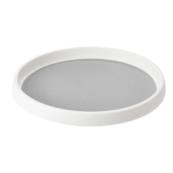 Sellerfoster Non-Skid 360ø Rotating Storage Tray ? Anti-Slip Lazy Susan Organizer for Kitchen, Bathroom, Vanity & Cabinet Storage