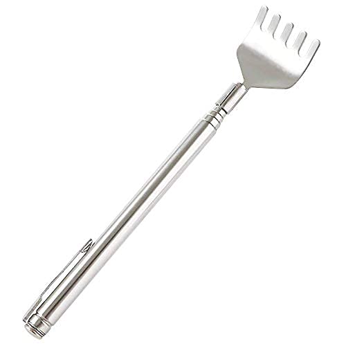 Sellerfoster Stainless Steel Back Scratcher ? Extendable Telescopic Body Massager & Itch Relief Tool | Portable, Durable & Comfortable Grip