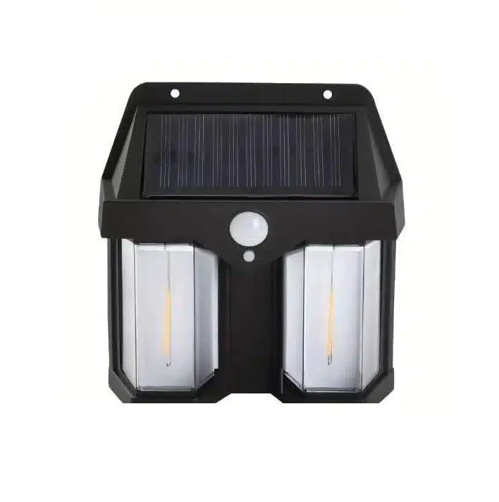 Sellerfoster Double Lamp LED Wall Solar Lamp Waterproof Up & Down Luminous Lighting for Outdoor Villa/Garden/Yard/Fence Lamp Light (Pack of 1,Multicolor)