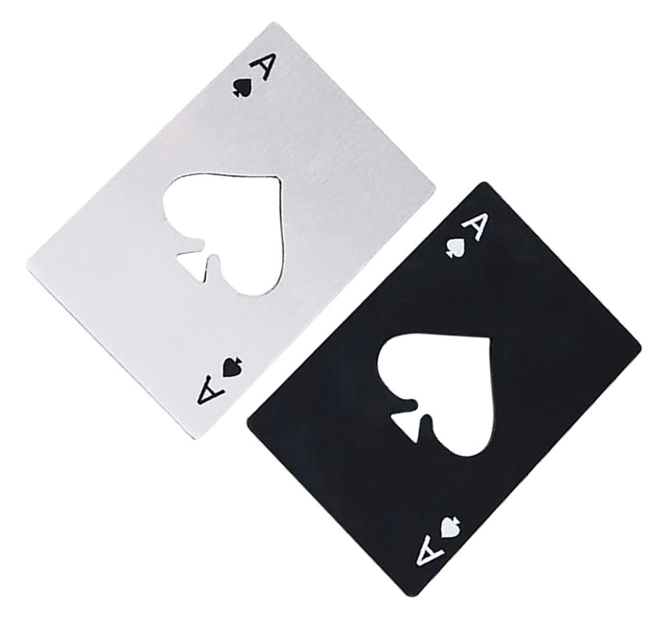 Sellerfoster SS Poker Card Bottle Opener ? Stainless Steel Playing Card Style Opener for Beer & Soda Bottles | Slim, Durable & Wallet Size