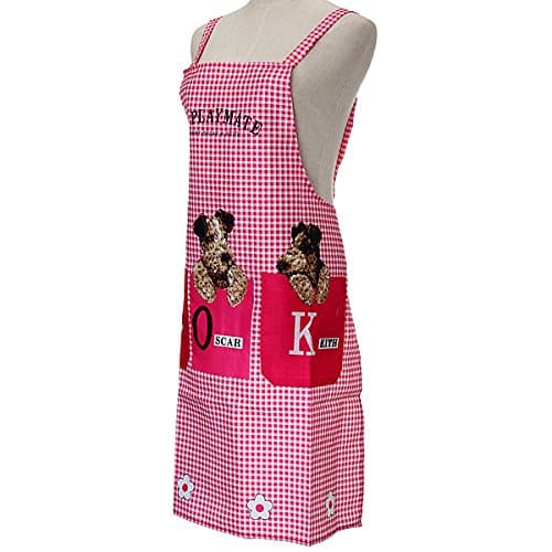 Sellerfoster Adorable Dog-Themed Apron | Cute Printed Kitchen Apron with Pocket | Comfortable & Reusable Cooking Apron for Home & Baking