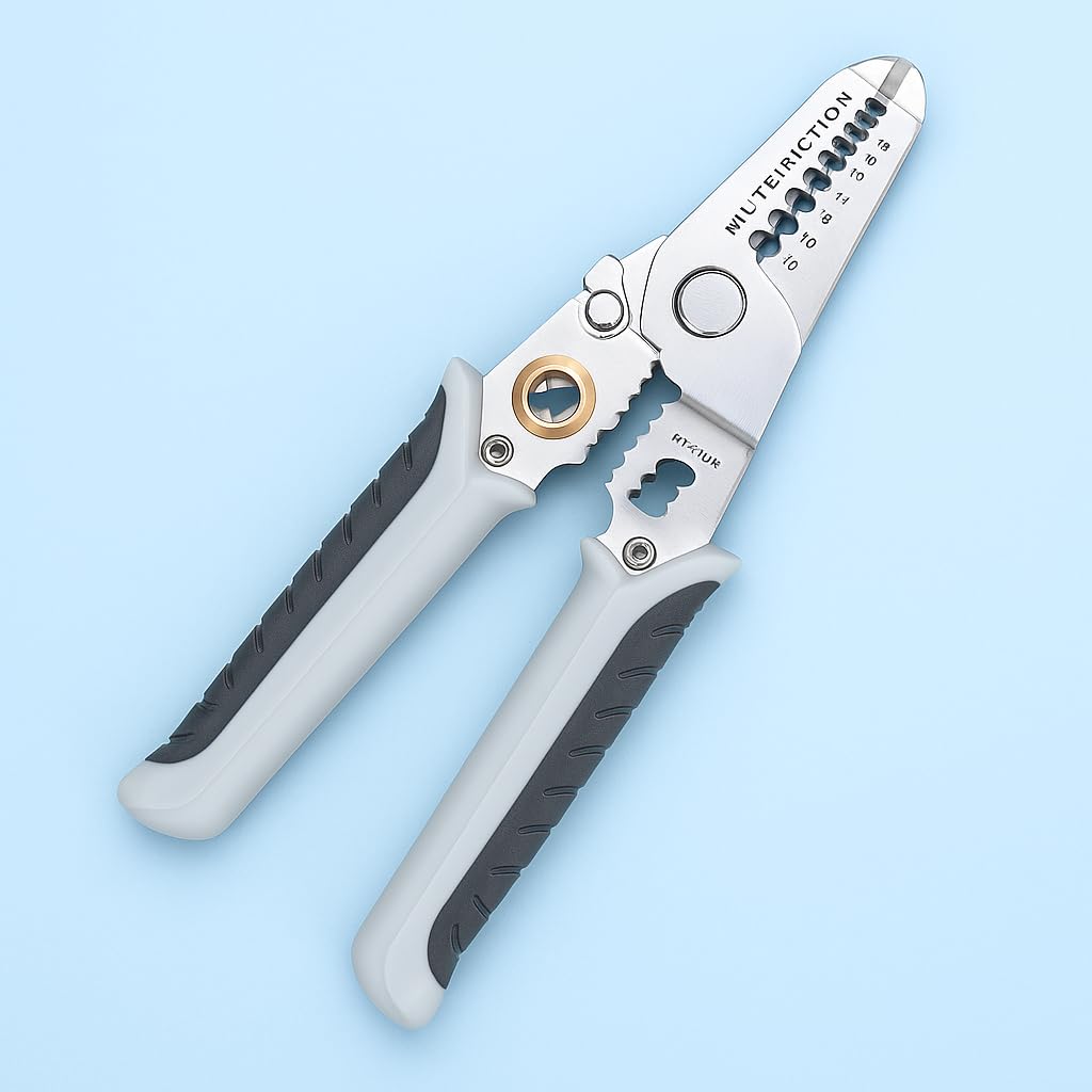 Sellerfoster Heavy Duty 6-in-1 Wire Cutter Stripper Hand Tools for Electricians ? Multi-Function Pliers for Cutting, Stripping, Crimping, and Winding