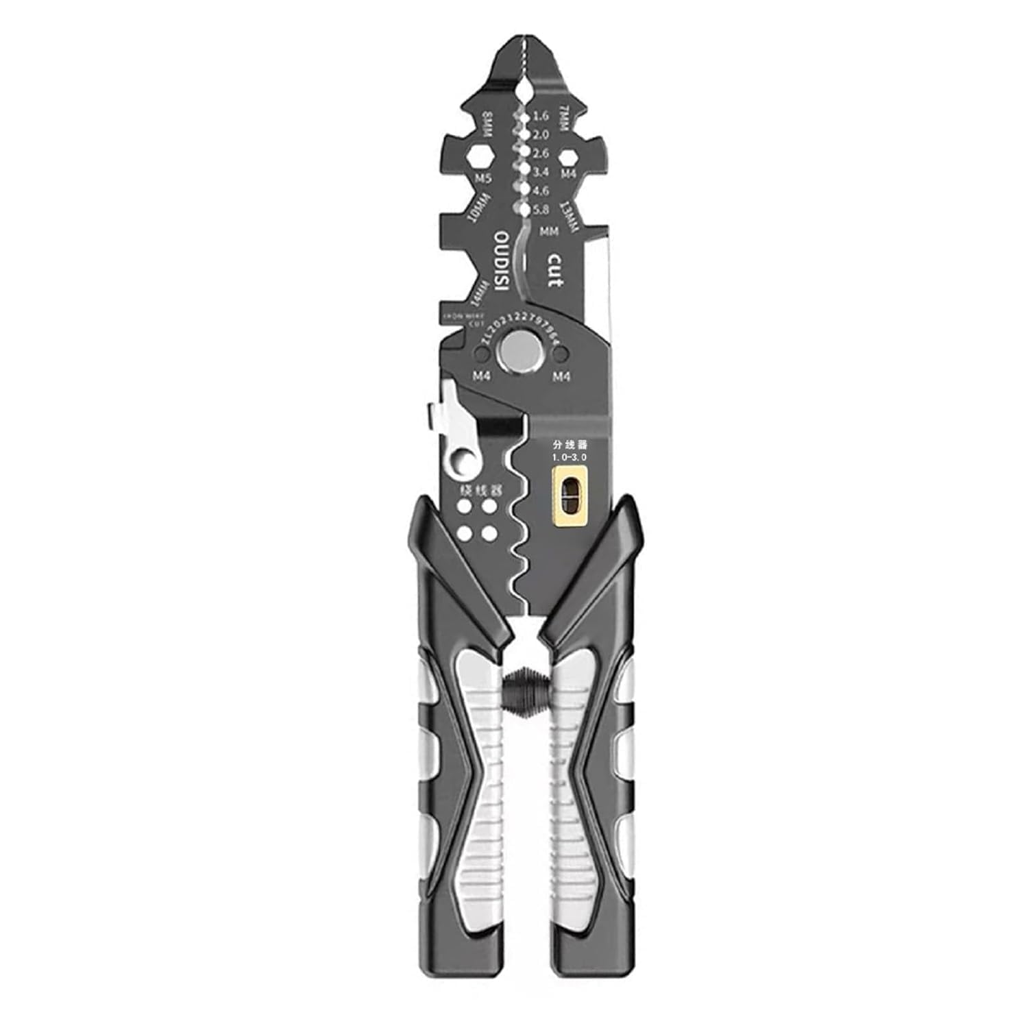 Sellerfoster Wire Stripper and Cutter Pliers Tools For Electricians 25-in-1 Multifunctional Wire and Cable Stripping, Cutting, Winding, Crimping Precision Stainless Stee Hand Tool (new 1 Black)