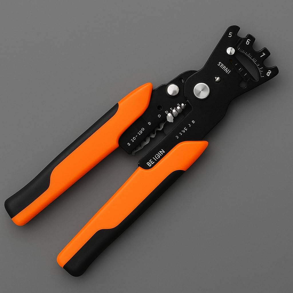 Sellerfoster  Multifunctional Cutter - Wire Stripper, Crimping Plier, Cable Cutter, Multi-Purpose Wire Stripper & Crimping Tool (Orange Crown Plier)