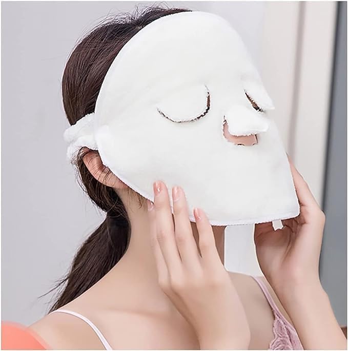 Sellerfoster Compact Hot Compress Face Towel ? Soft Reusable Facial Compress Cloth for Spa, Skincare & Relaxation | Gentle, Absorbent & Travel Friendly