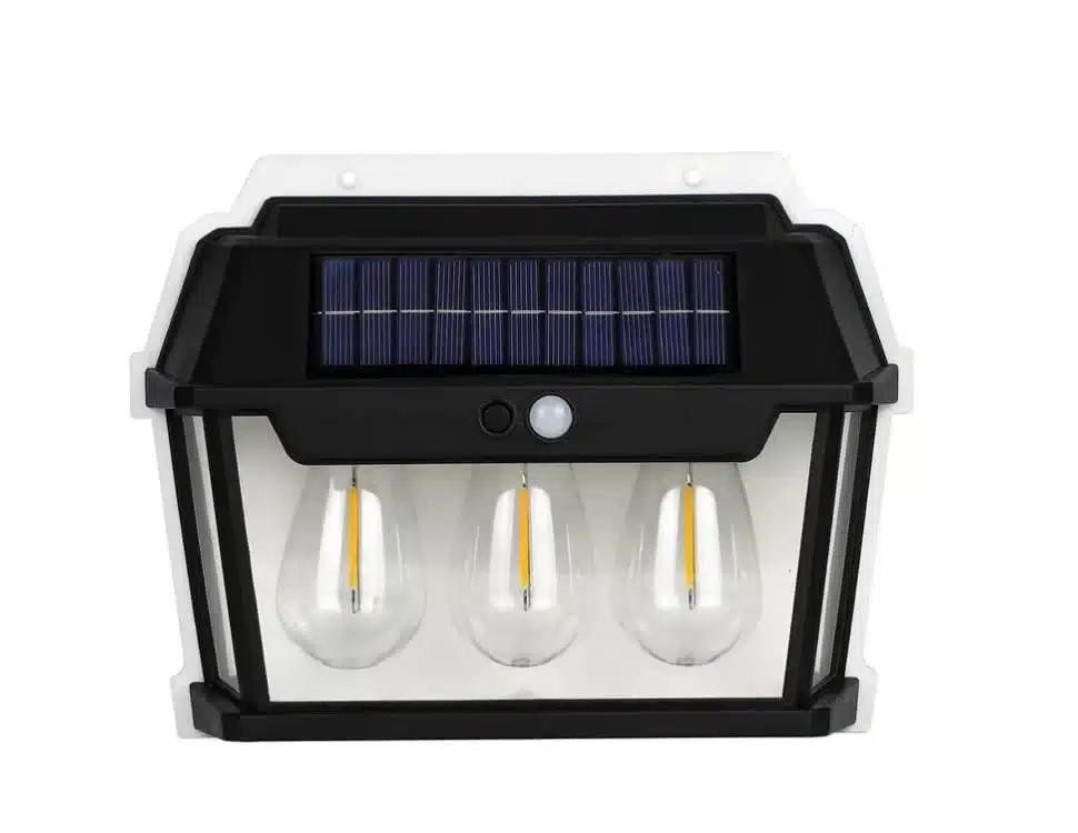 Sellerfoster LED Bright Outdoor Solar Lights Wall lamp Wall Lights Outdoor, Wireless Dusk to Dawn Porch Lights Fixture, Solar Wall Lantern with 3 Modes & Motion Sensor