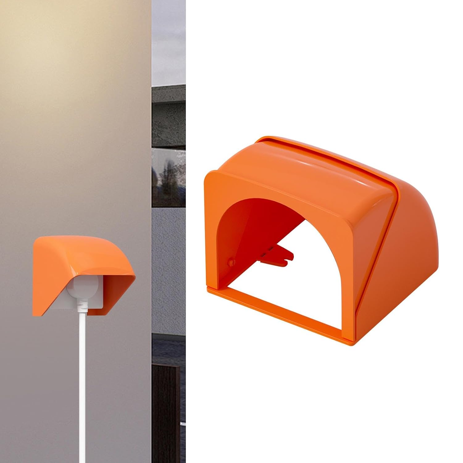 Sellerfoster 2 Pcs Outdoor Socket Waterproof Cover ? Weatherproof Electrical Outlet Protector for Garden & Exterior Use | Durable, Dustproof & Easy Install