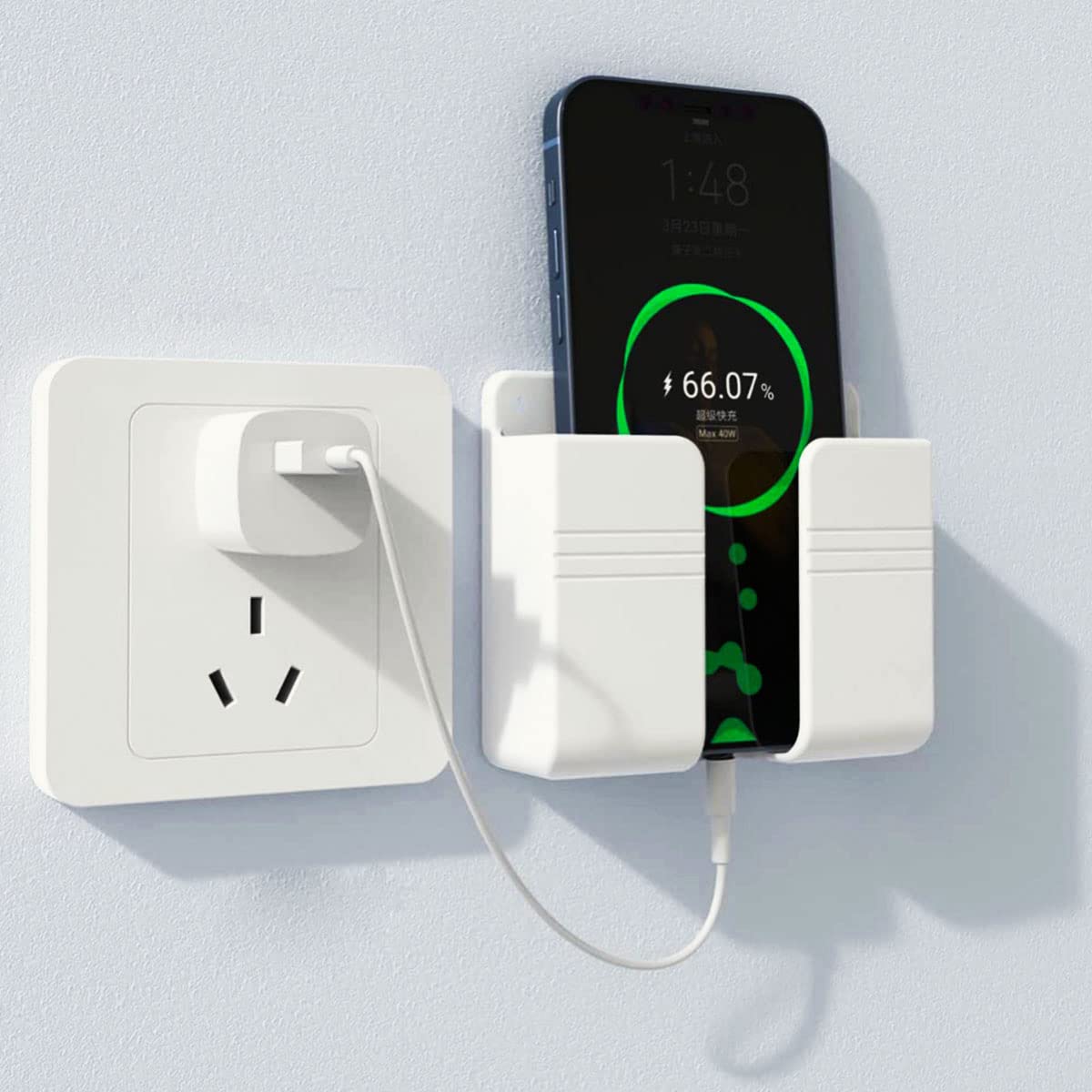 Sellerfoster Mobile Stand with Sticker | Adhesive Phone Holder | Wall Mounted & Desk Mobile Stand for Home, Office & Kitchen
