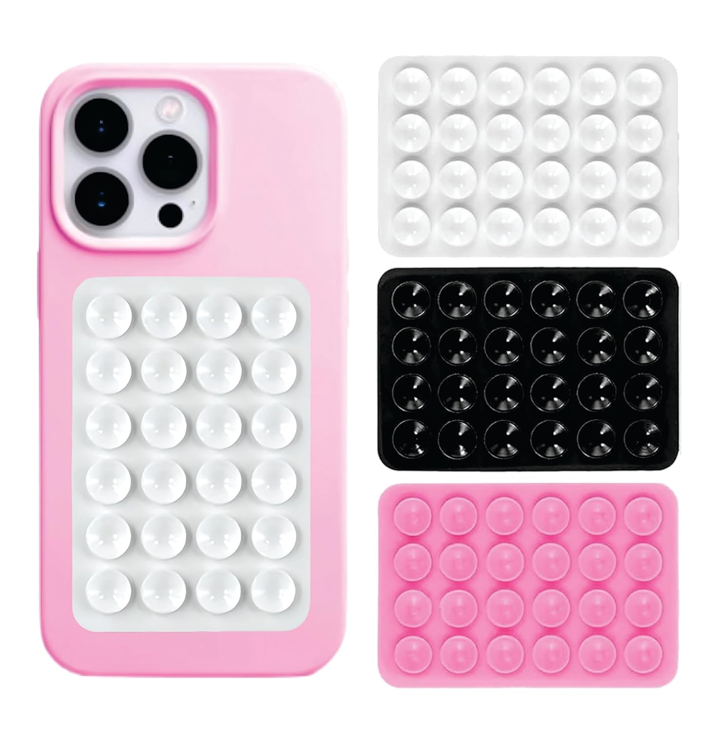 Sellerfoster Silicone Phone Suction Mat ? Anti-Slip Sticky Dashboard Pad for Mobile, Keys & Small Items | Reusable, Washable & Strong Grip