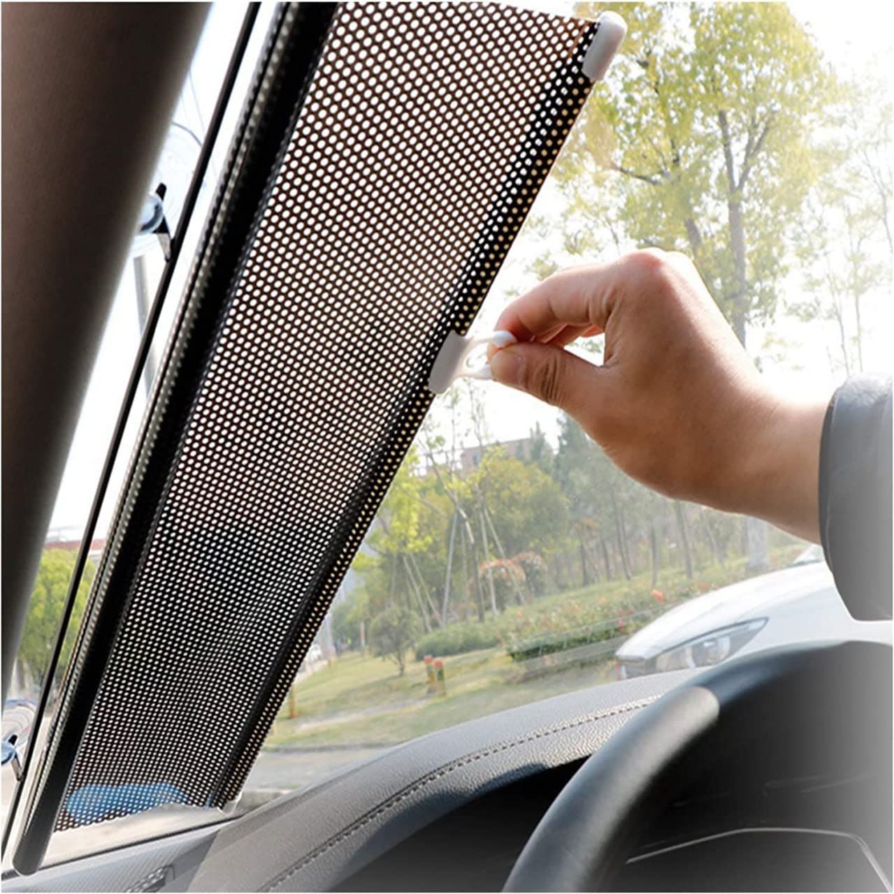 Sellerfoster Sunshade Roller Blinds 40?125 cm Black ? UV Protection Window Roller Curtain for Home, Office & Car | Heat Blocking, Privacy & Easy Installation