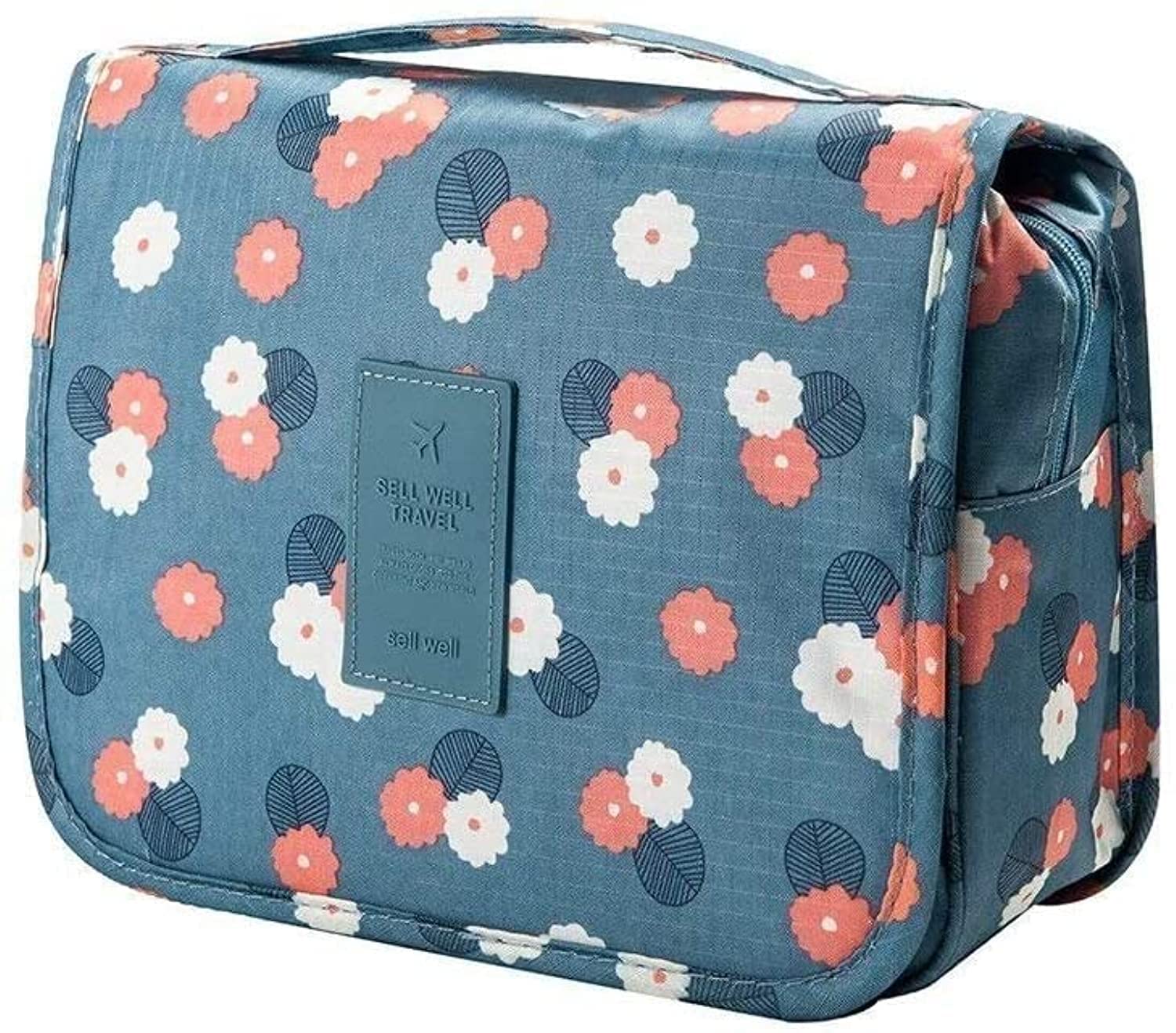 Sellerfoster Multi Functional 5 Cms Travel Organizer Accessory Toiletry Cosmetics Bag Makeup or Shaving Kit Pouch for Men & Women || Hanging Toiletry Bag Travel Organizer (Color May Vary)