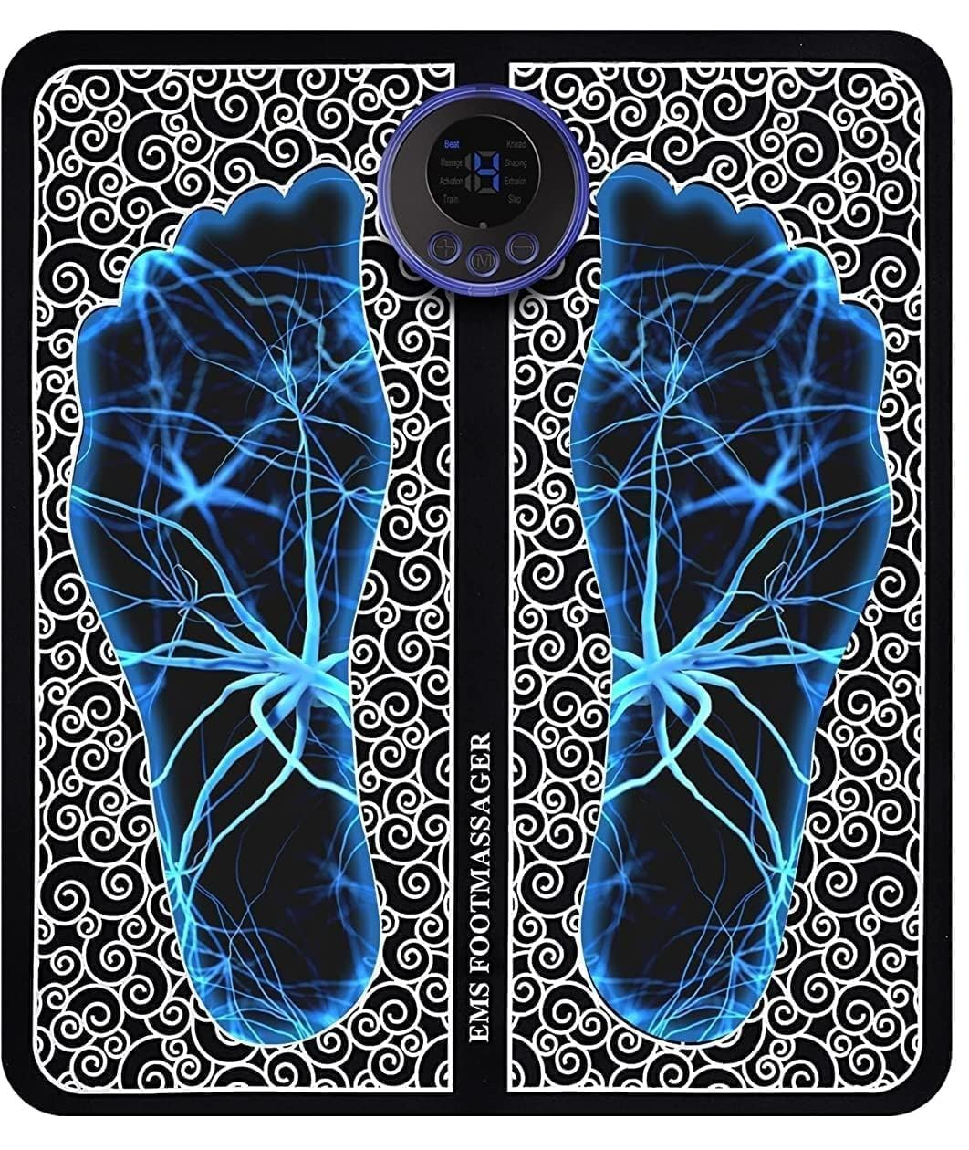 Sellerfoster Foot Massager-Yogimooni Wireless Ems Massage Machine,Rechargeable,Portable,&Foldable Design. 8 Modes,19 Intensity Levels For Ultimate Pain Relief Foot Massager Pain Relief Wireless,New-2023