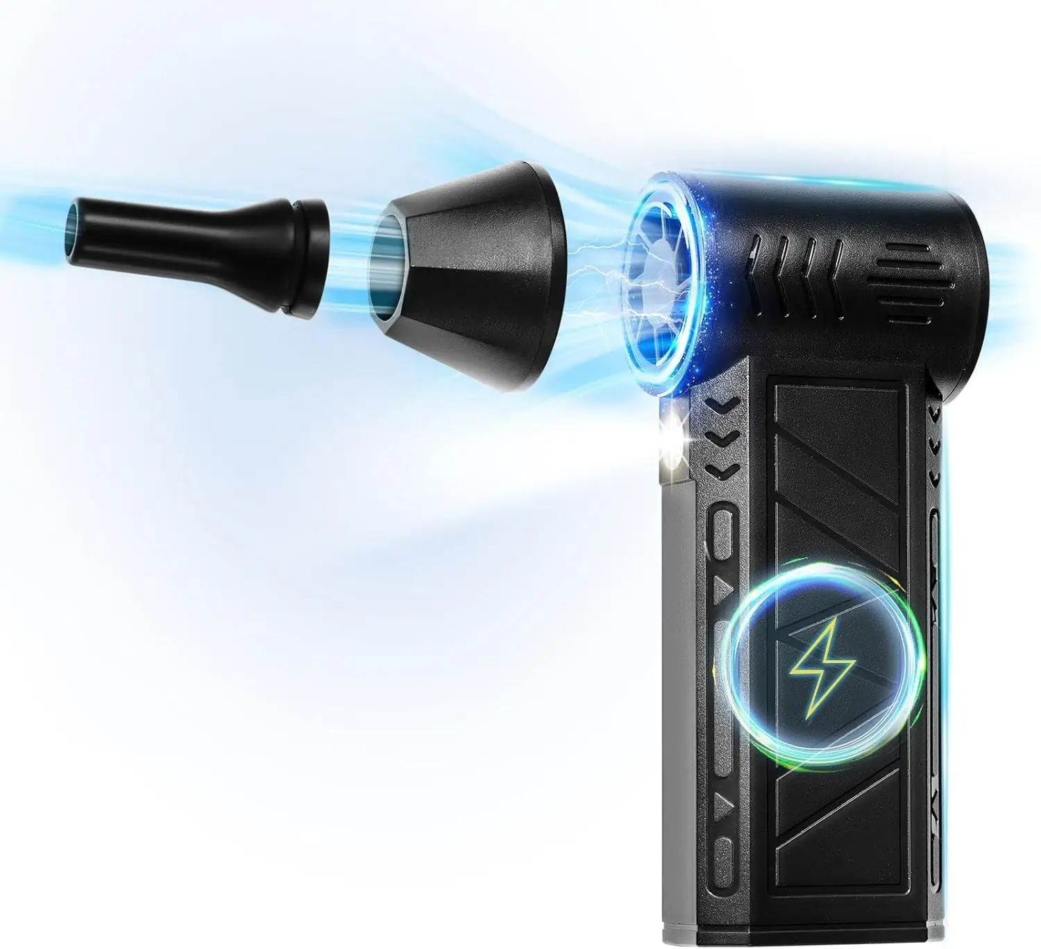 Portable Turbo Mini Jet Blower Fan ? 130,000 RPM High-Speed Brushless Motor, Powerful 100 MPH Airflow, Handheld Electric Air Blower & Dust Cleaner for Car, PC, Home, Office & Workshop Dust Cleaning